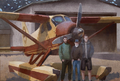 A painting featuring the company's staff and De Havilland Beaver floatplane