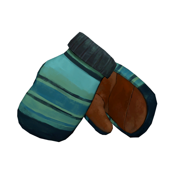 File:Patterned Wool Mittens (Blue) model.png