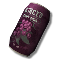Grapes on Stacy's Grape Soda