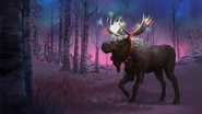 2020 Christmas Dev log with a moose