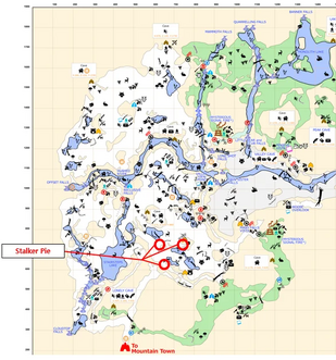 The locations of the Recipe Card for Stalker's Pie.