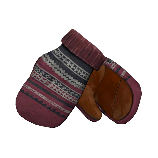 File:Patterned Wool Mittens (Burgundy) model.png